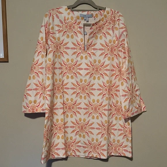 NWT Hill House Cotton Artemis Dress in Shell Mosaic - Picture 4 of 13